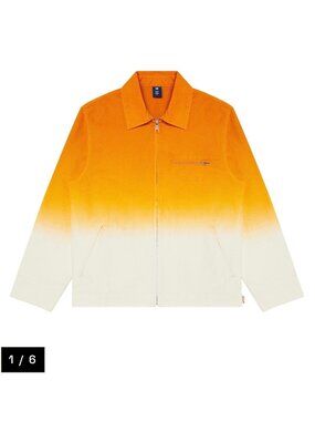 FLAN Labs Launch Utility Canvas Jacket Mens XL DYE Sunset Heavy Work Chore Funky